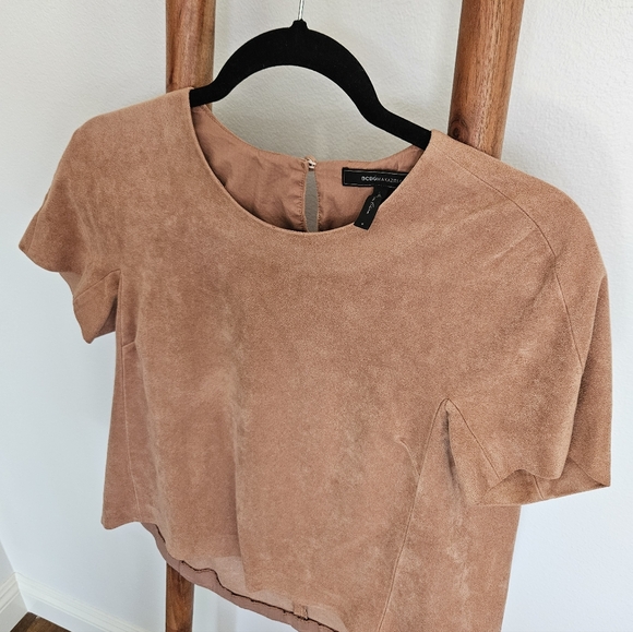 BCBGMaxazria Mariko Suede Shirt - Picture 4 of 13